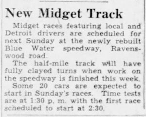 Marysville Race Track (Blue Water Speedway) - Sept 26 1948 Blue Water Speedway (newer photo)